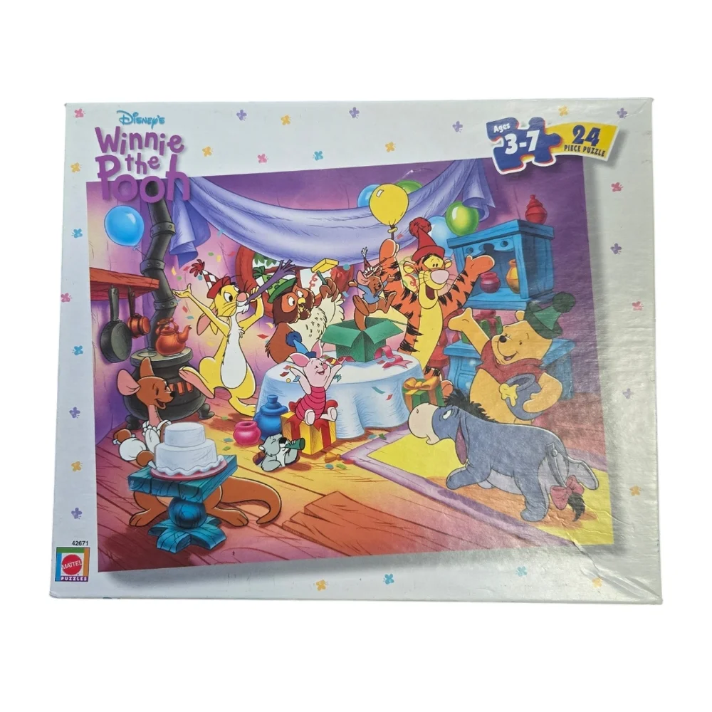 Vintage 1990s Disney Winnie the Pooh 24-Piece Puzzle